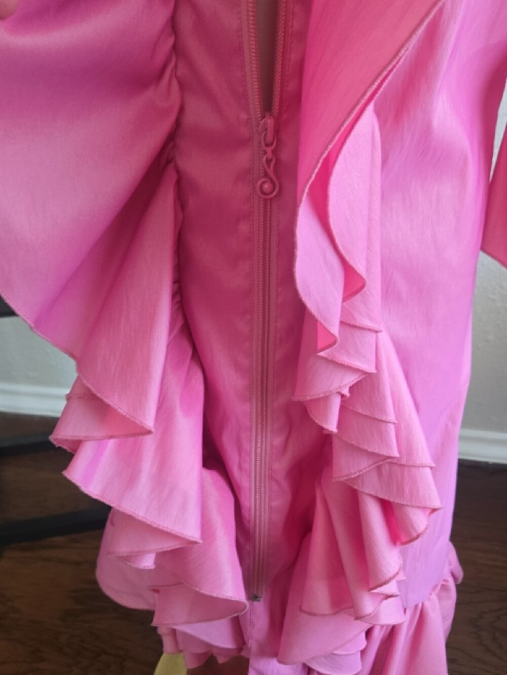Samuel Dong Pink Ruffled Dress - Picture 6 of 6